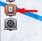 The Codes button in Hockey Legends