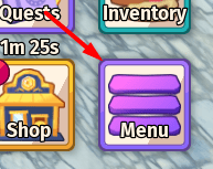 The Menu button in Horse Life