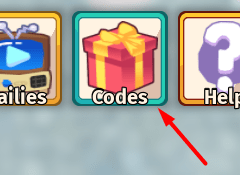 The Codes button in Horse Life