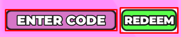 Ice Cream Shop Tycoon enter codes box and redeem button