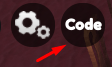 The "Code" button in Keys