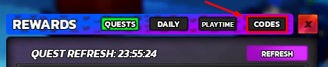 Killer Mystery codes button