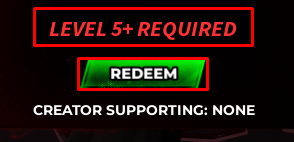 KILLSPREE enter codes box and redeem button