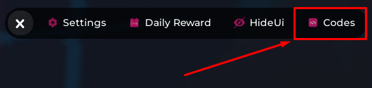 Kraken Game codes button