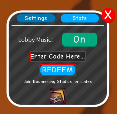Last To Leave enter codes box