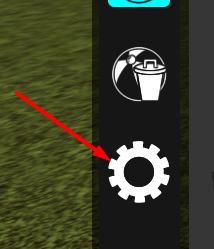 The settings icon in Launch Things And People