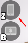 The phone button in Laundry Store Simulator