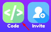 The "Code" button in Laundry Store Simulator