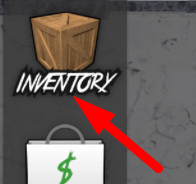 The Inventory button in Lazr’s MM2