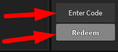 The code redeeming interface in Lazr’s MM2