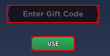 Legend of Heroes Simulator enter codes box