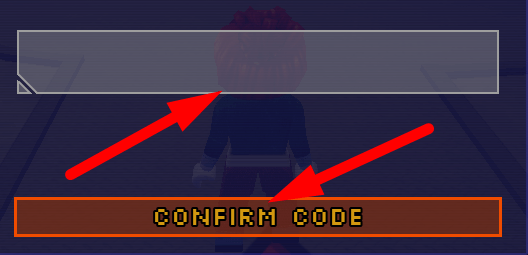 The code redeeming interface in Lethal Tower Defense