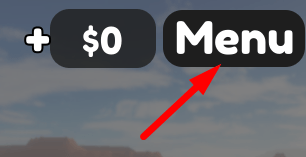 The Menu button in Liwa Dunes