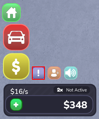 Luxury Home Tycoon exclamation point icon