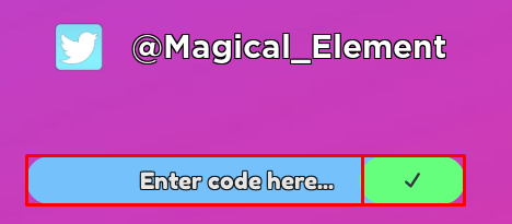 Magic Elements: Reborn enter and redeem codes box