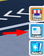 The Codes button in Make Anime and Get Rich