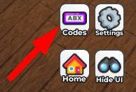 The Codes button in MAKE SUSHI AND PROVE DAD WRONG