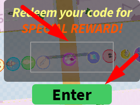 The code redeeming interface in Makeup Rush