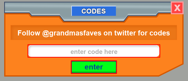 Mall Tycoon enter codes box