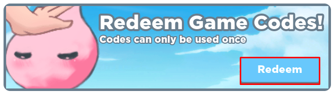 MeloBlox redeem button