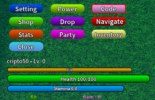 Meme Sea code button