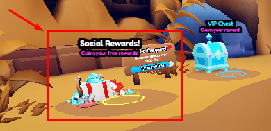 Meow Simulator Social Rewards section