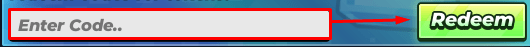 The "Enter Code" box and Redeem button in Merge Incremental