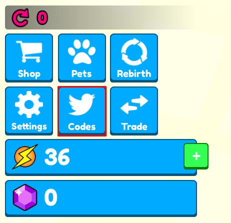 Mighty Muscles Simulator codes button