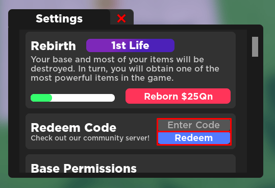 Miner's Haven codes box