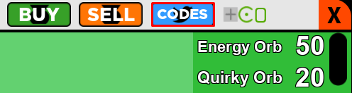 Monsters of Etheria codes button