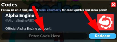 The code redeeming interface inMurder Time