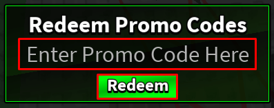 Museum RNG enter codes box and redeem button