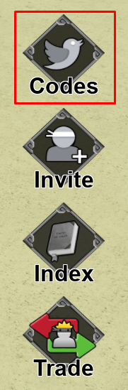 Naruto Tower Defense codes button