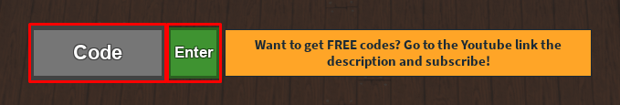 Ninja Dojo Tycoon enter codes box