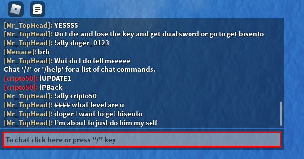 Nok Piece chat box