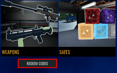 Notoriety redeem codes button
