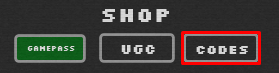 OBSCURE codes button
