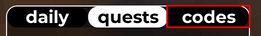 Orbs codes button