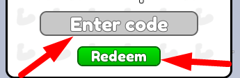 The code redeeming interface in Overhead Press Simulator