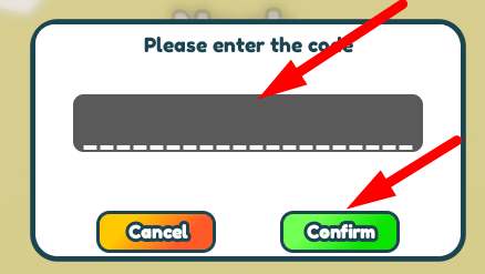 The code redeeming interface in Gorilla Tag Experience