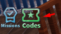 The Codes button in Paperface Who's the Killer