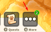 The "More" button in Pet Fighters