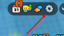 The settings icon in Plane Race with 99 Propellers