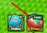 The Shop button in Prop Hunt For Brainrots