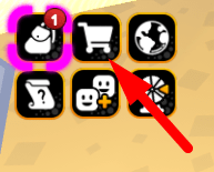 The Shop icon in Prota Simulator