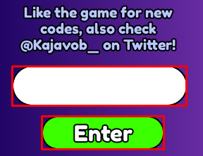 Punch Monster Simulator enter codes box