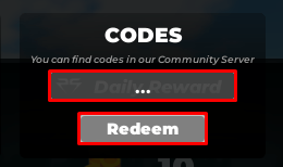 Pure Soccer enter codes box and redeem button