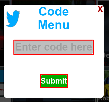 Redline Drifting enter codes box