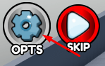 Options icon in Ride a Box Obby