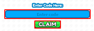 Ride Race enter code box and claim button